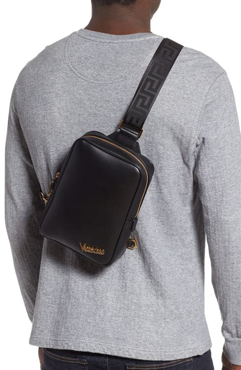 versace mens bag|versace sling bag men.